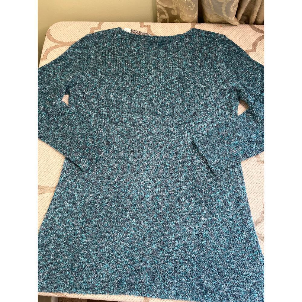 River textured blue green long sleeve sweater, size extra large, NWT - Picture 10 of 11